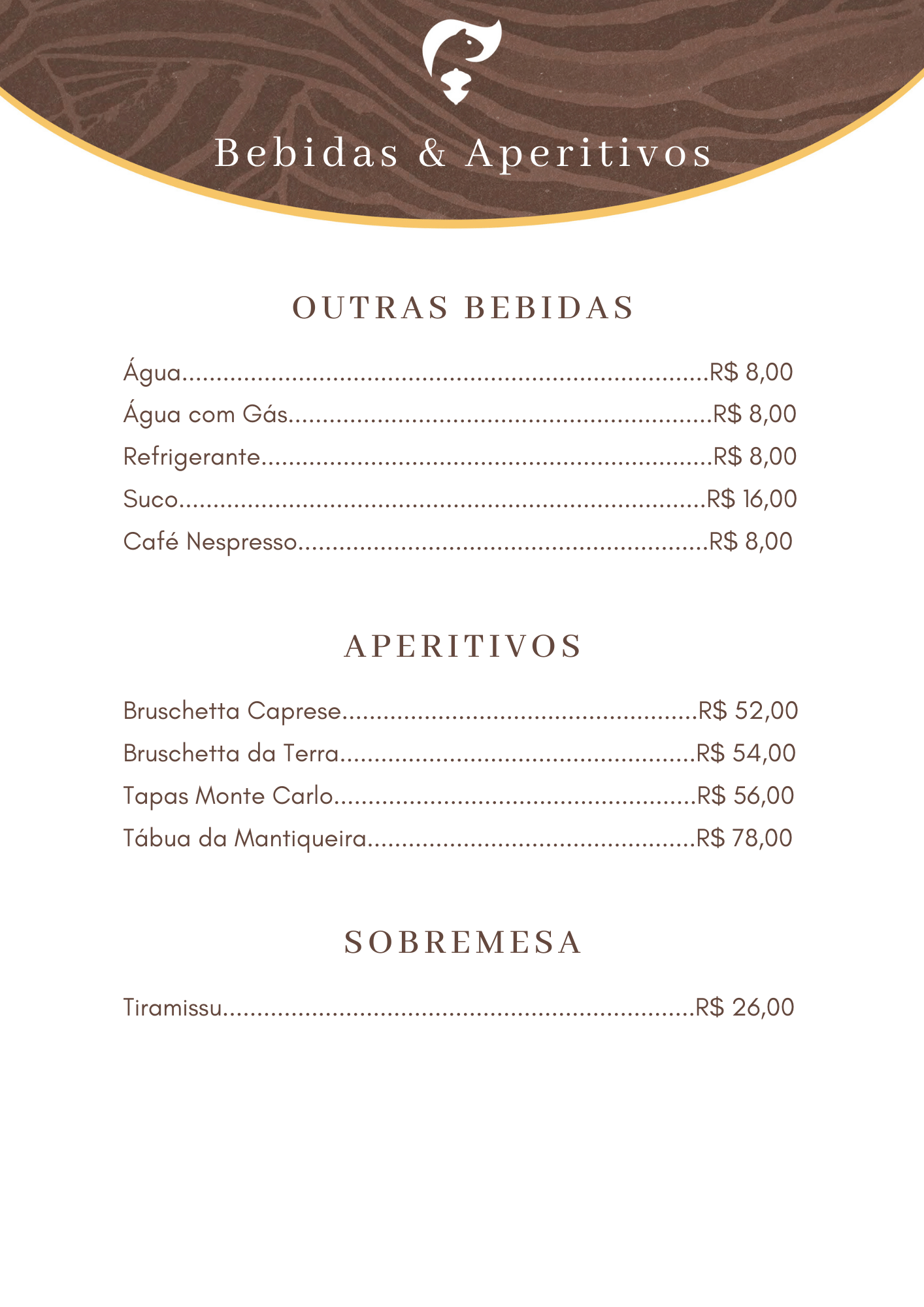 Cardápio Wine Bar - Hotel Quebra-Noz 3