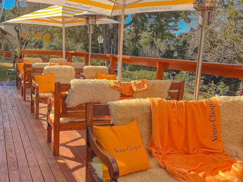 Terraço Clicquot, no Hotel Boutique Quebra-Noz